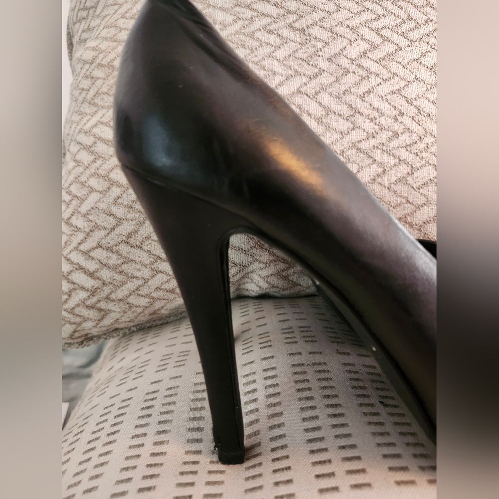 ASH Black Leather Hidden Platform Pumps Stiletto Heel US 9/EU 40 Retail $300 - Picture 3 of 7